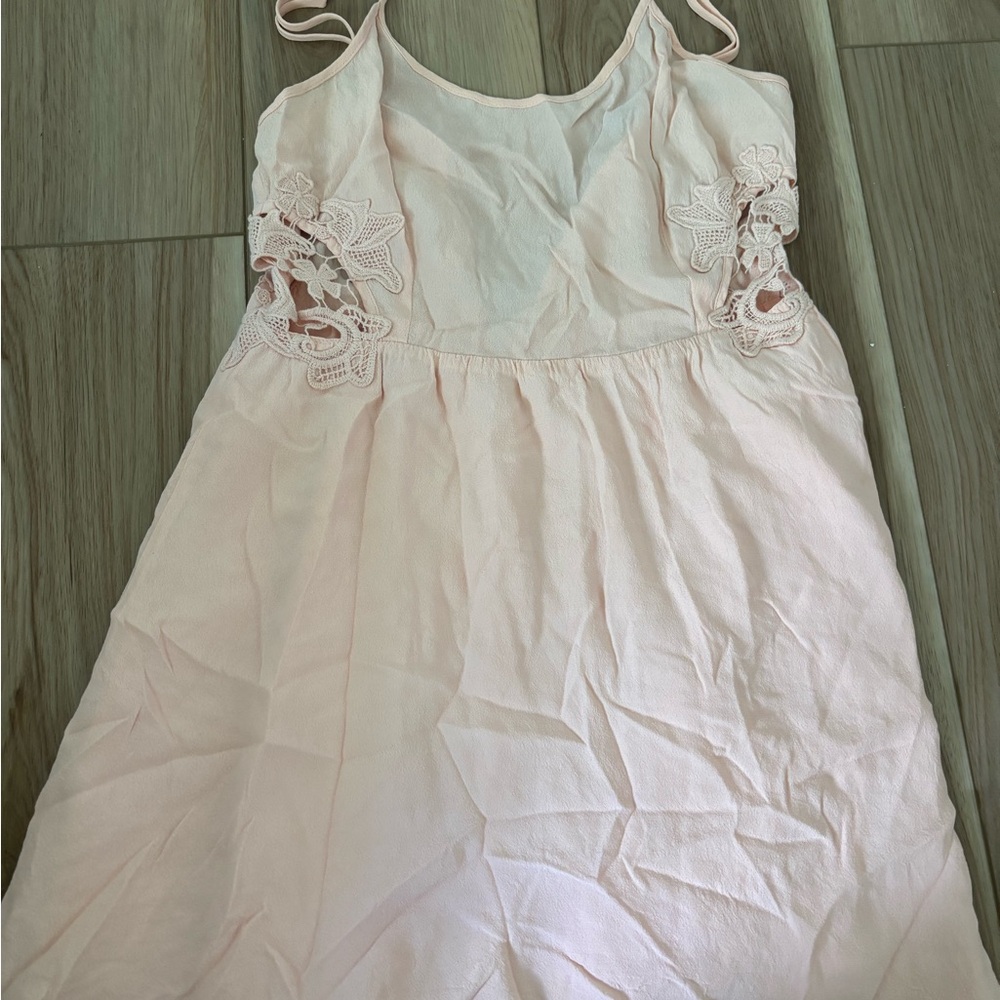 Forever 21 Pink Lace Mini Dress